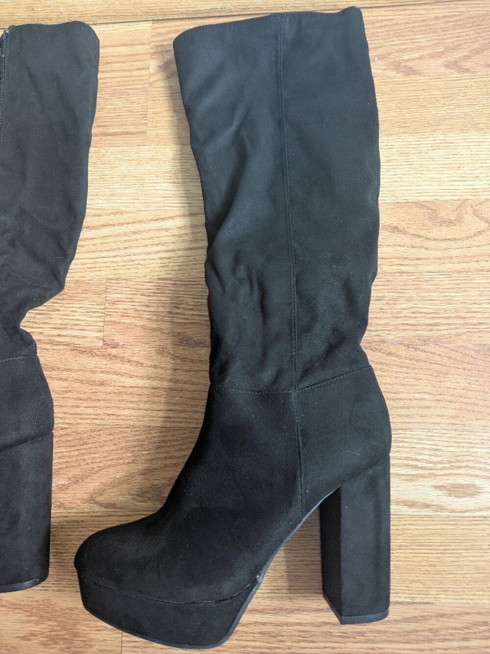 Lulu's Black Over the Knee Boots